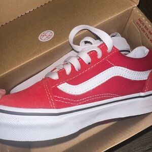 Youth red vans size 13
